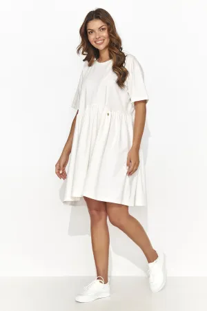 Gold-Embellished Casual Mini Dress