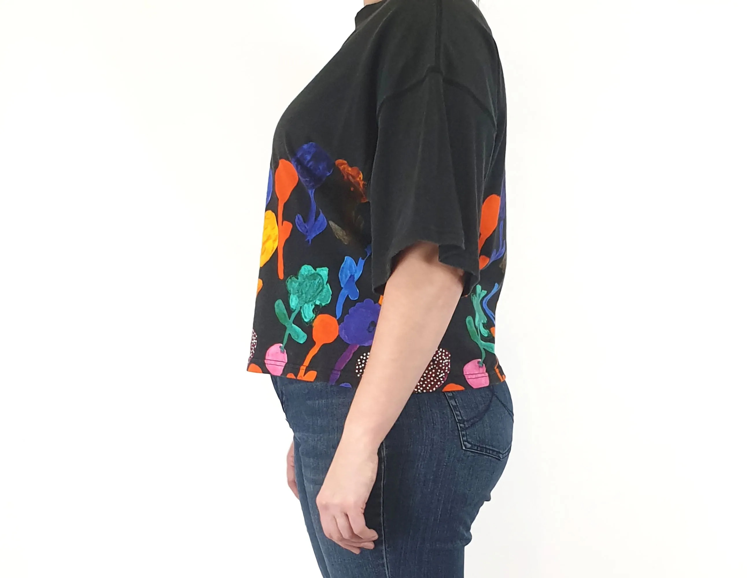 Gorman black top with ballon print size L
