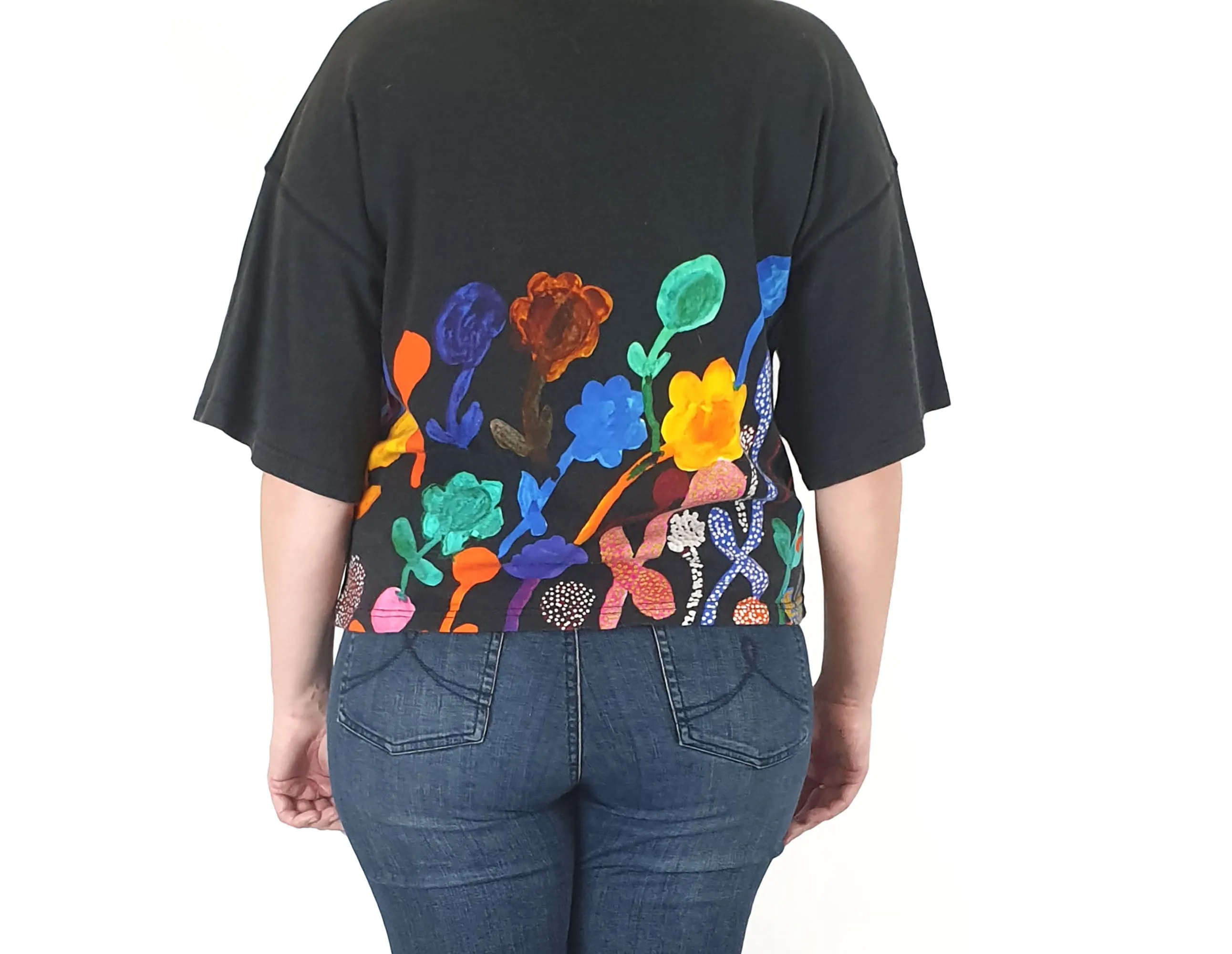 Gorman black top with ballon print size L
