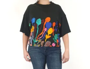 Gorman black top with ballon print size L