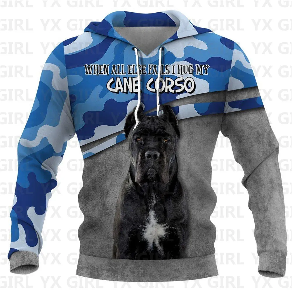 Great Dane Dog/Doberman Dog/German Shepherd 3D All Over Printed Hoodies Women's For Men Pullovers Street Tracksuit Love Dog Gift