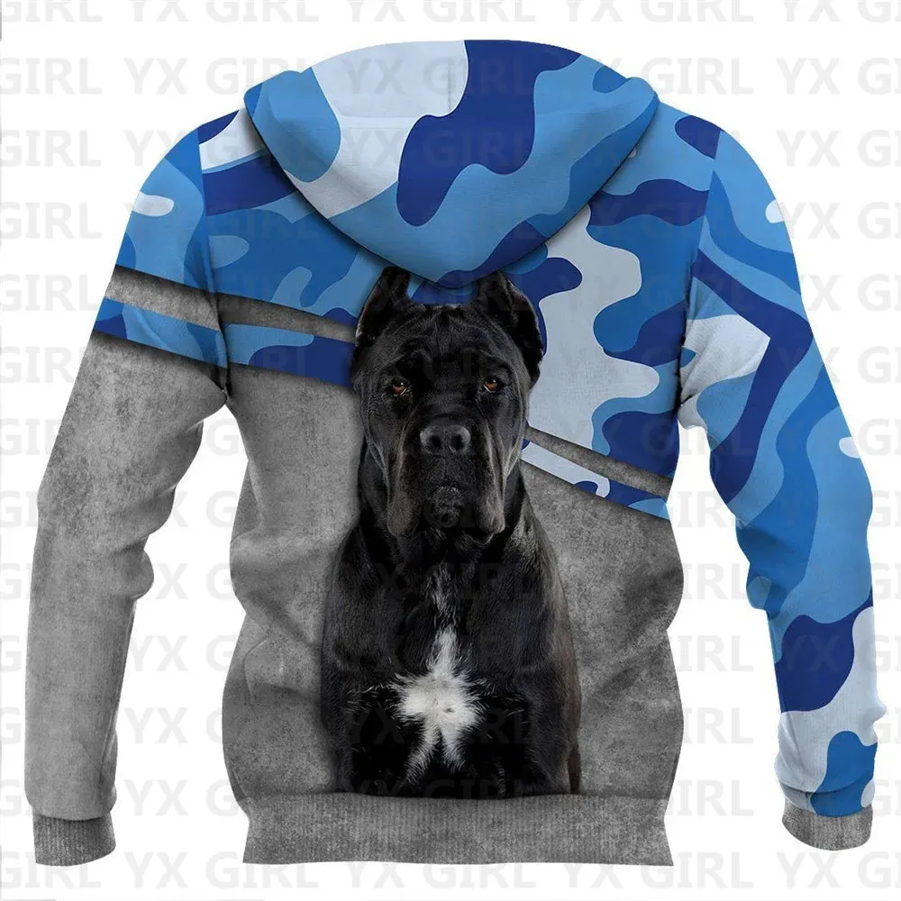 Great Dane Dog/Doberman Dog/German Shepherd 3D All Over Printed Hoodies Women's For Men Pullovers Street Tracksuit Love Dog Gift