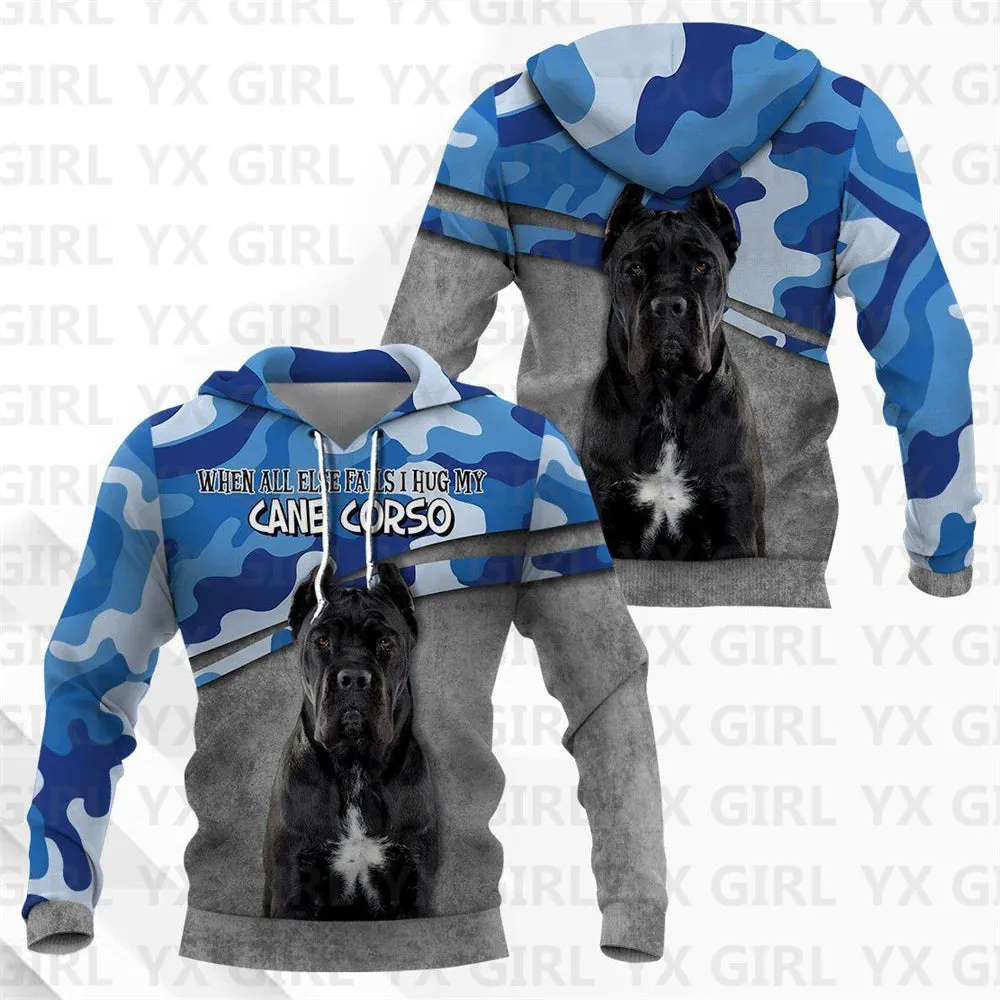 Great Dane Dog/Doberman Dog/German Shepherd 3D All Over Printed Hoodies Women's For Men Pullovers Street Tracksuit Love Dog Gift