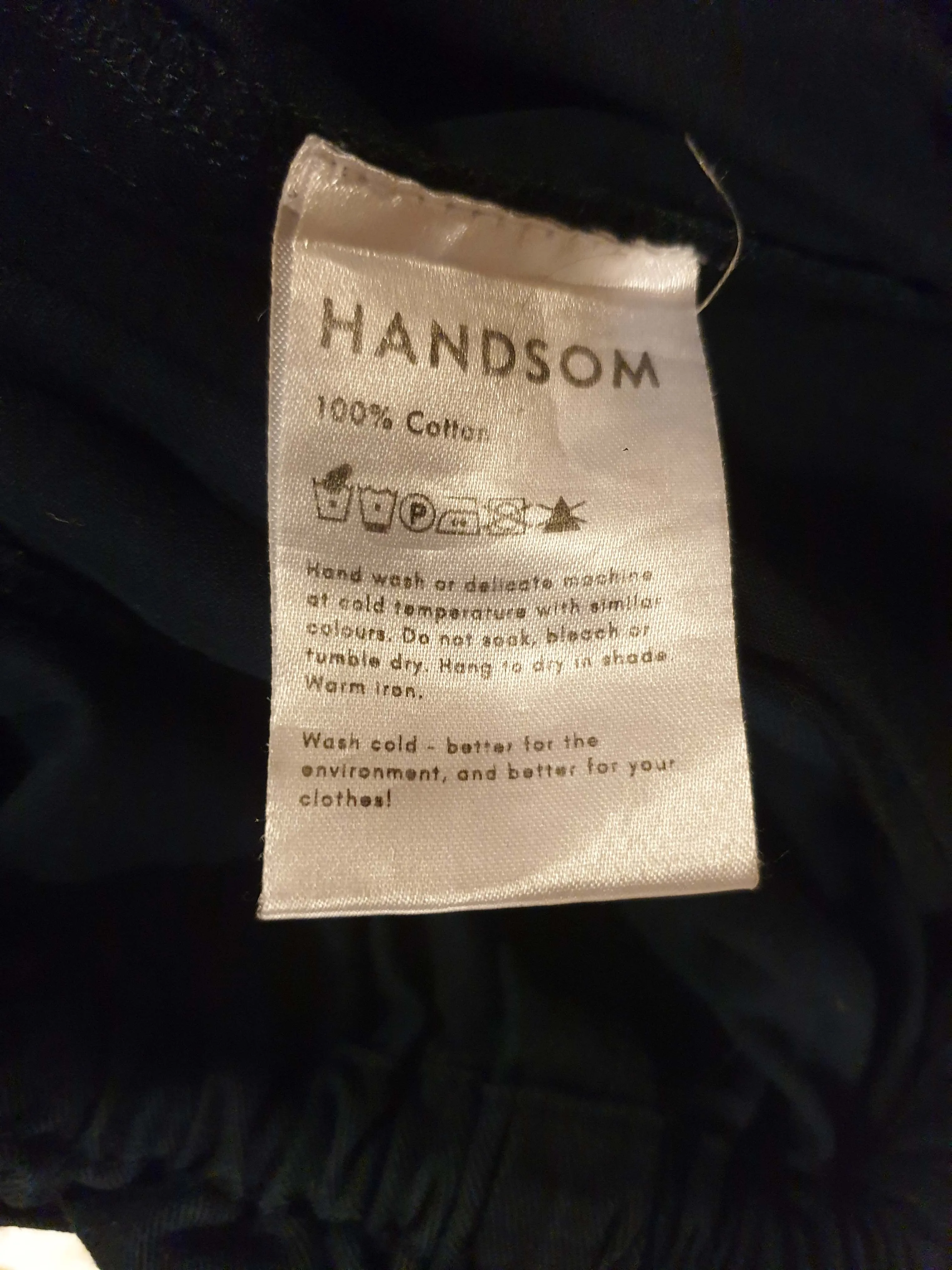 Handsom navy cotton skirt size M