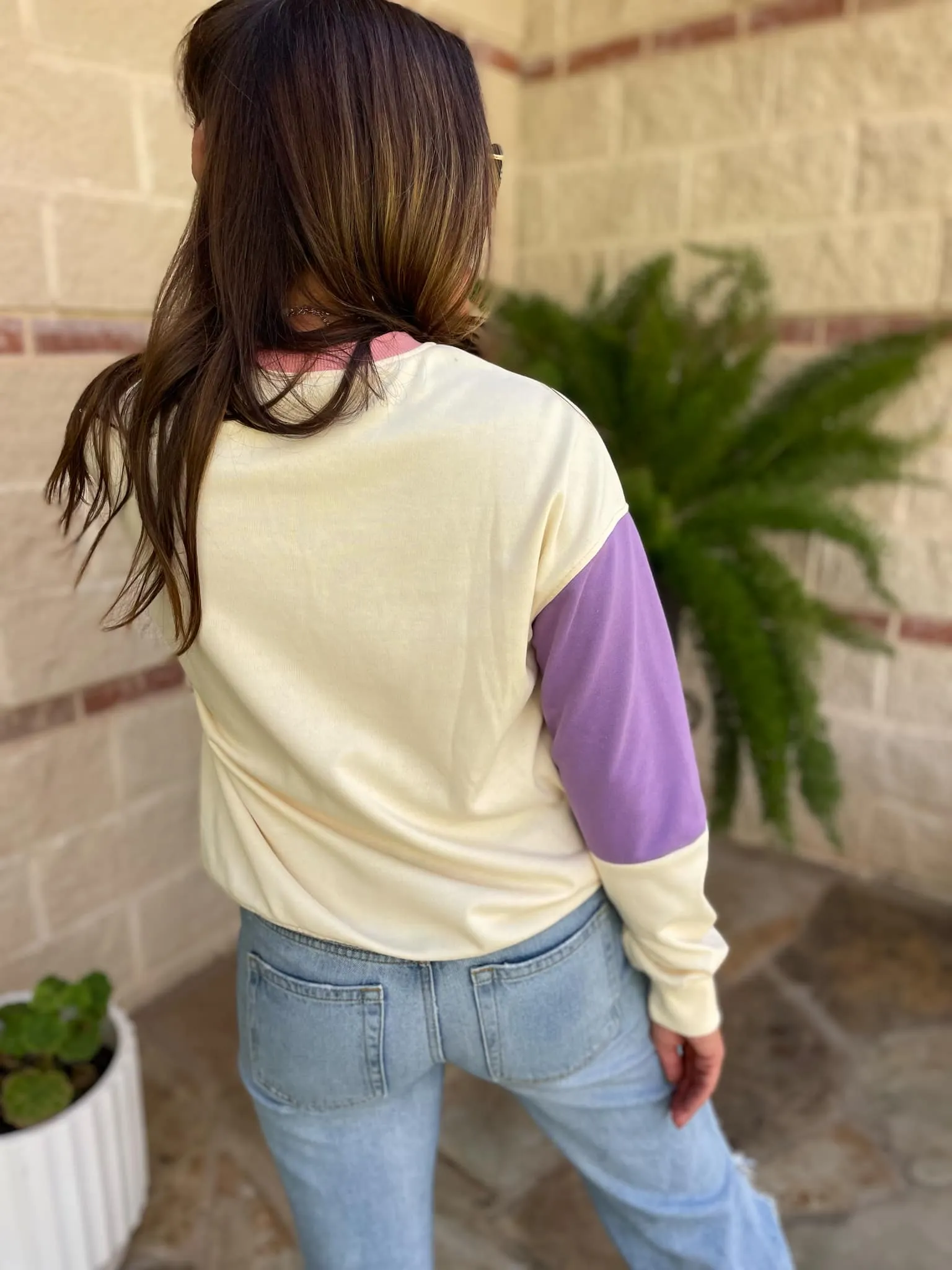 Hazel Blues® |  Finnley Colorblock Pullover in Four Colors