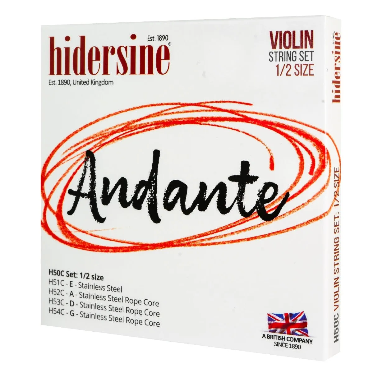 Hidersine Andante H50C  1/2 Violin String Set