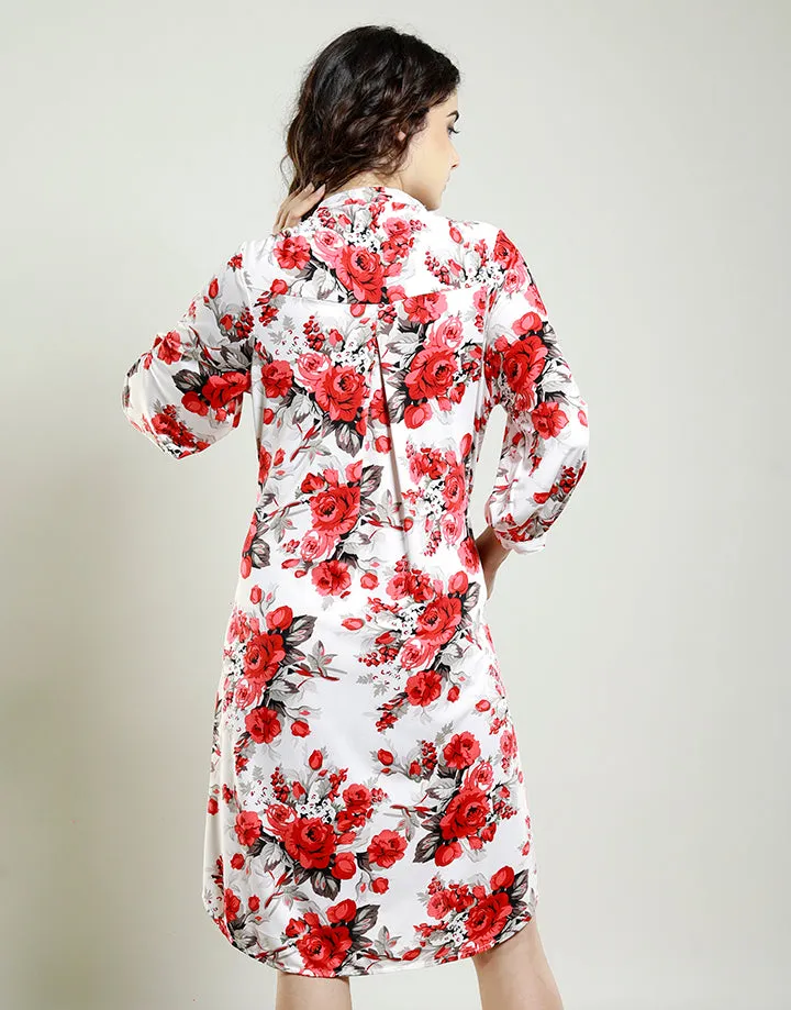 High Neck Dress with Pockets