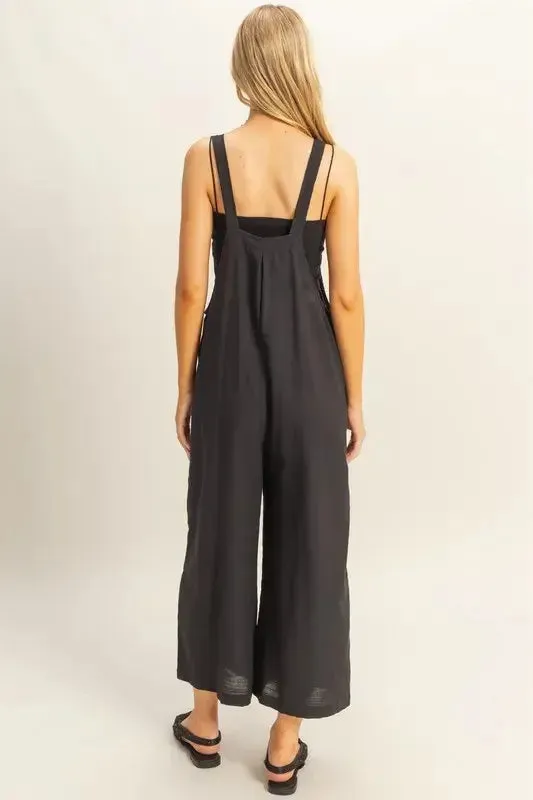 HYFVE Textured Wide Leg Overall