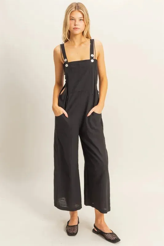 HYFVE Textured Wide Leg Overall