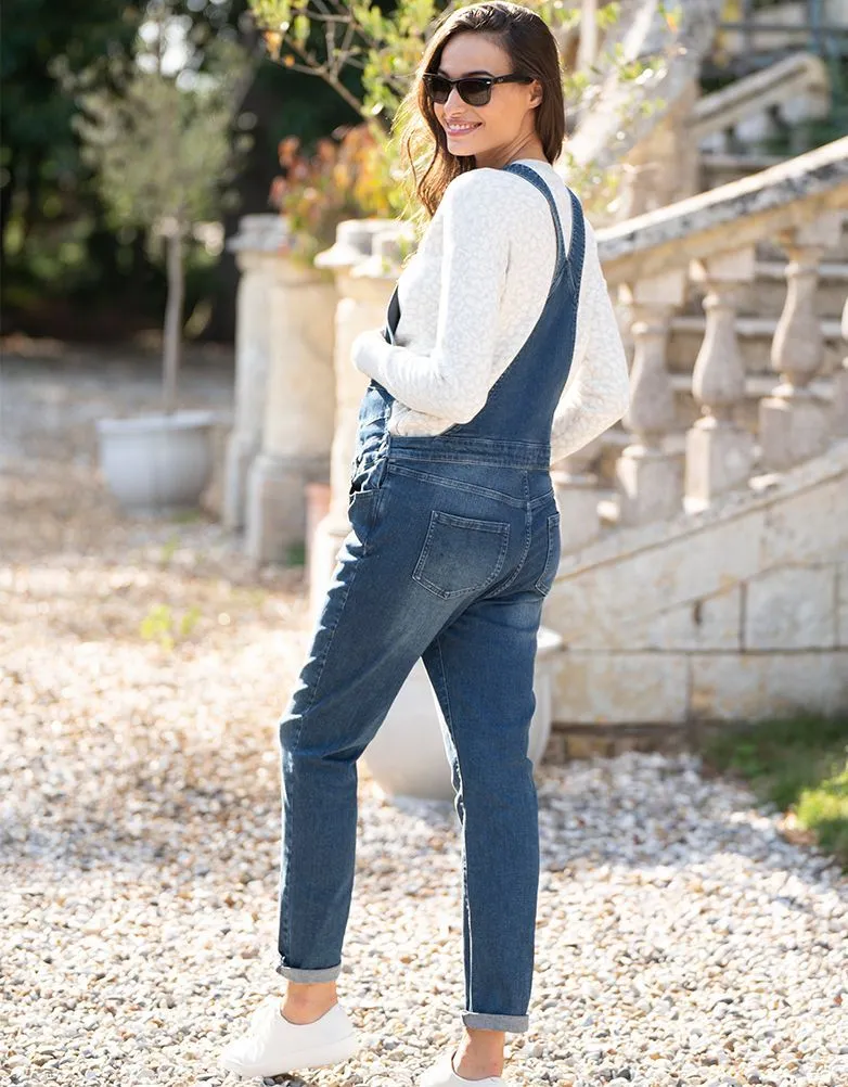 Indigo Denim Maternity Overalls