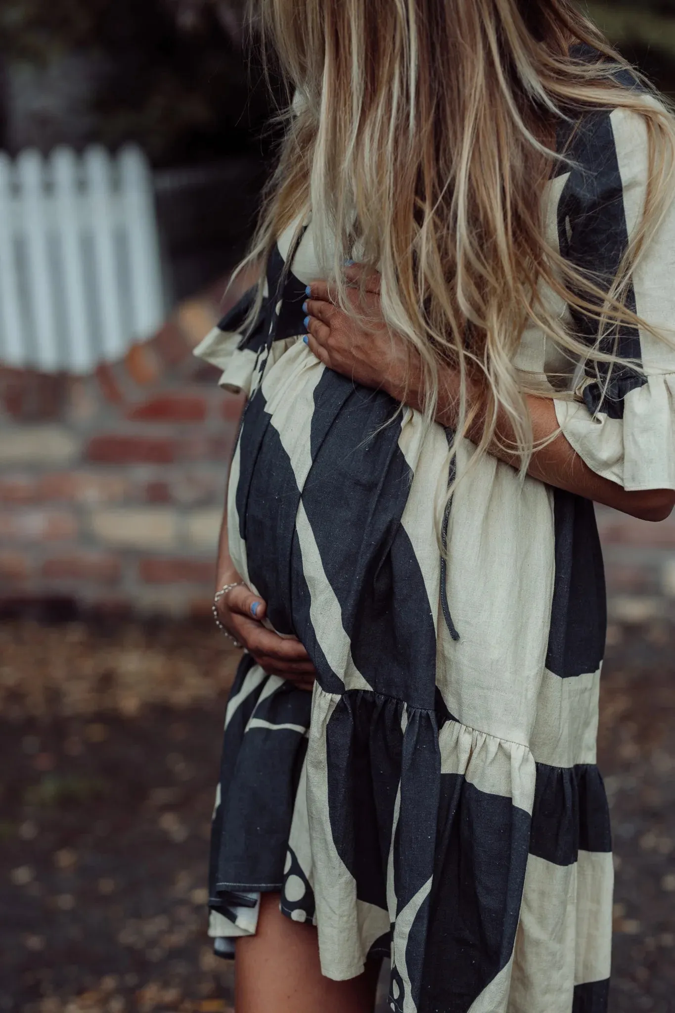 Isla Dress - Black & Cream