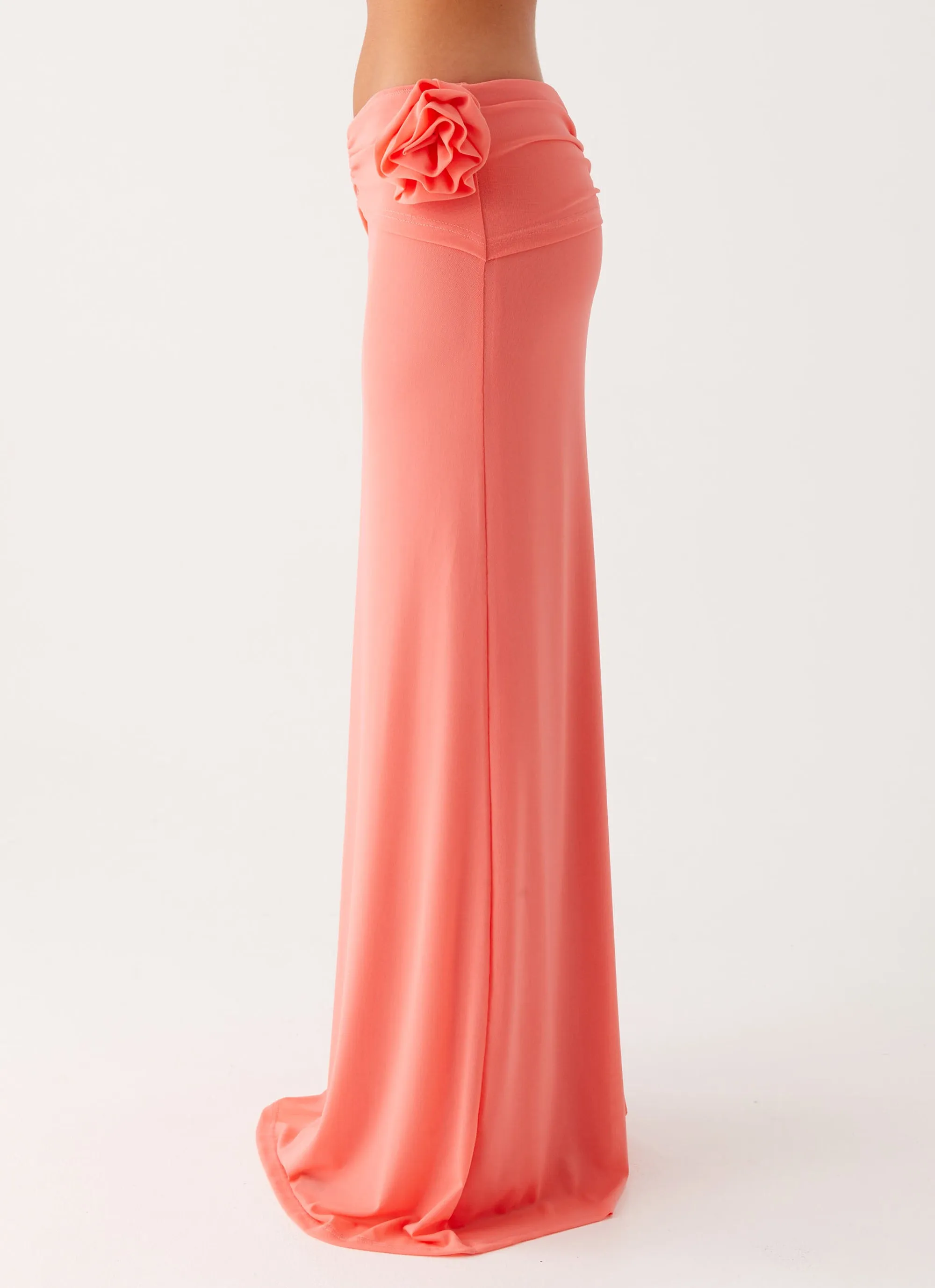 Jayce Maxi Skirt - Salmon