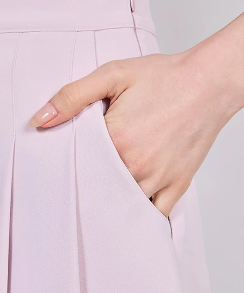 J.Jane Pleats Skirt Pants - Pink