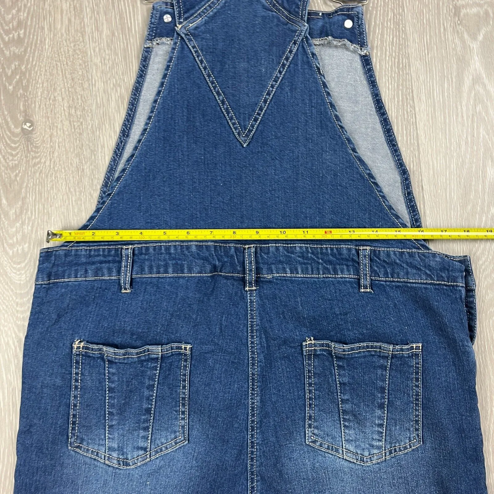Jojo Maman Bebe Womens Short Denim Dungarees Size 10 (New)