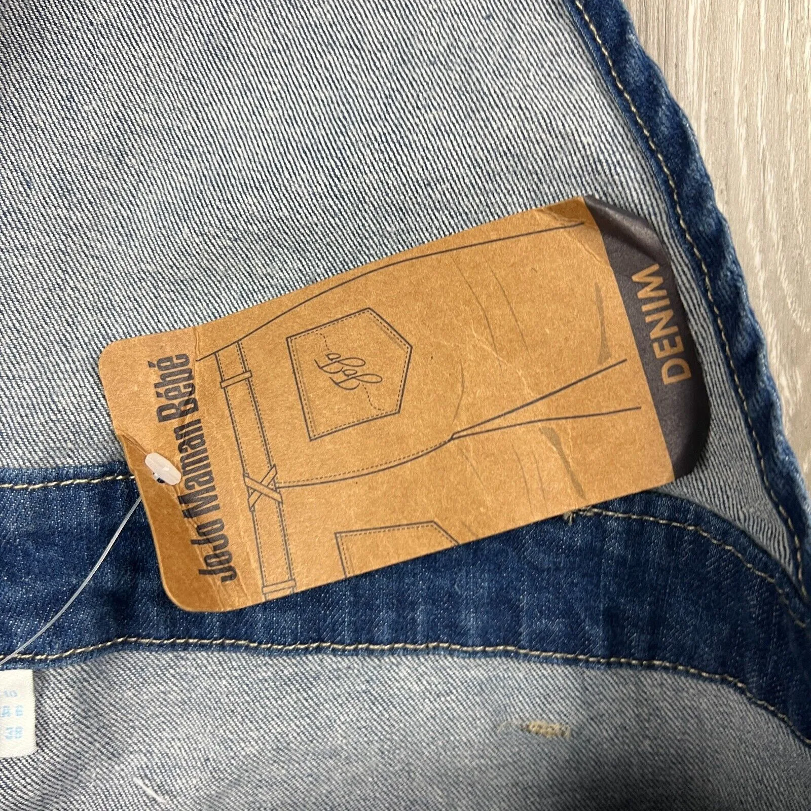 Jojo Maman Bebe Womens Short Denim Dungarees Size 10 (New)