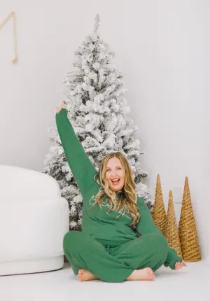 Jolly Ribbed Pullover in Green