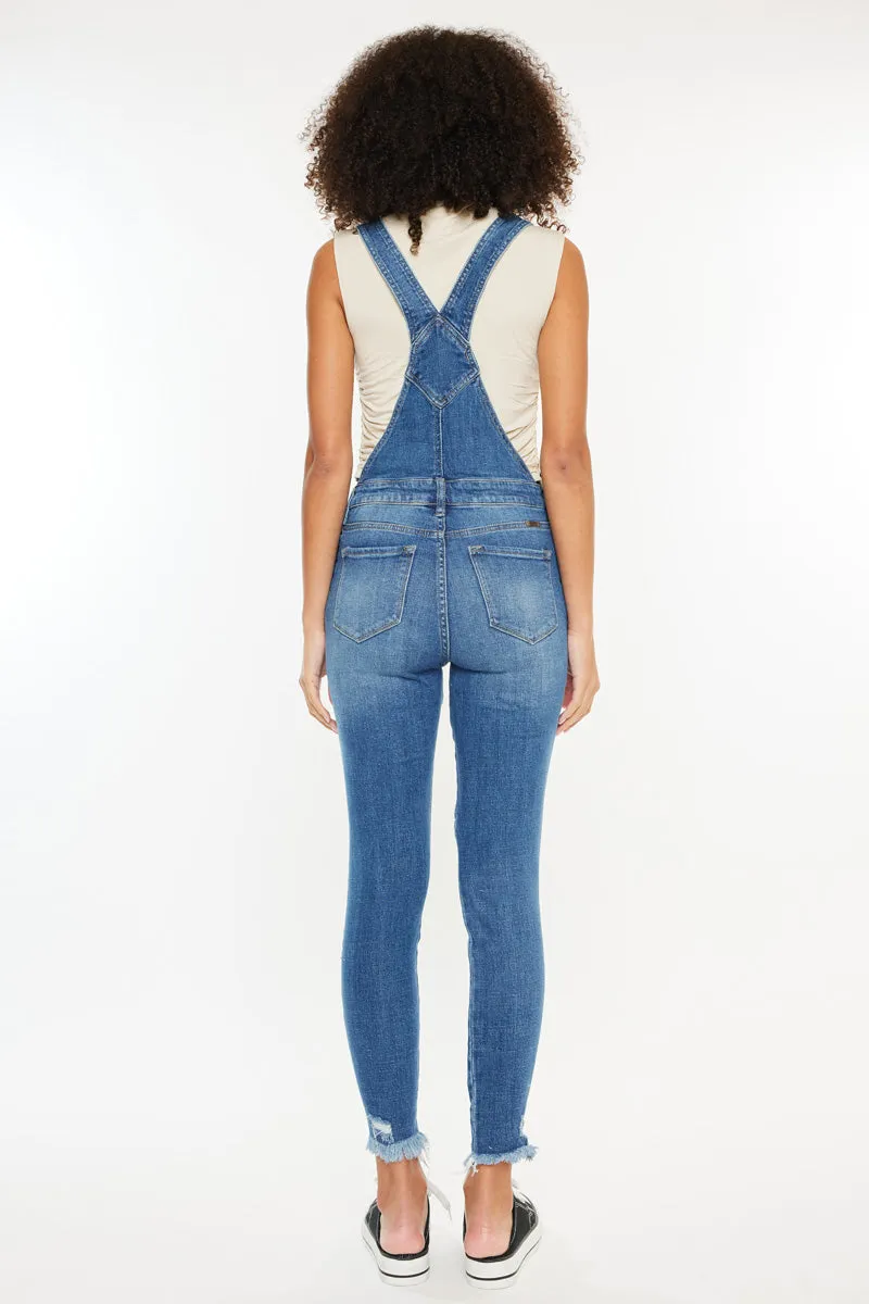 Katarina High Rise Ankle Skinny Overalls