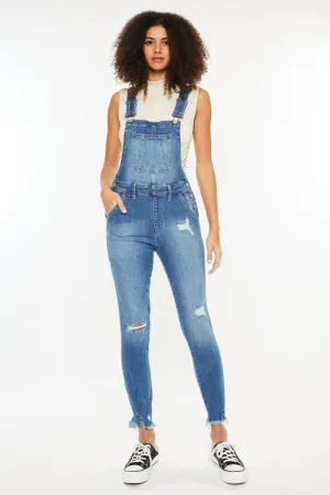 Katarina High Rise Ankle Skinny Overalls