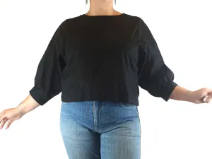 Keshet black cotton top size ML