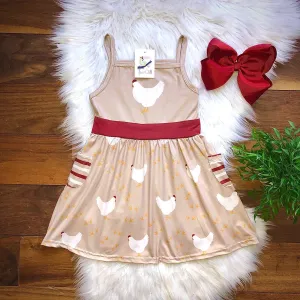 Khaki Chicken Dress