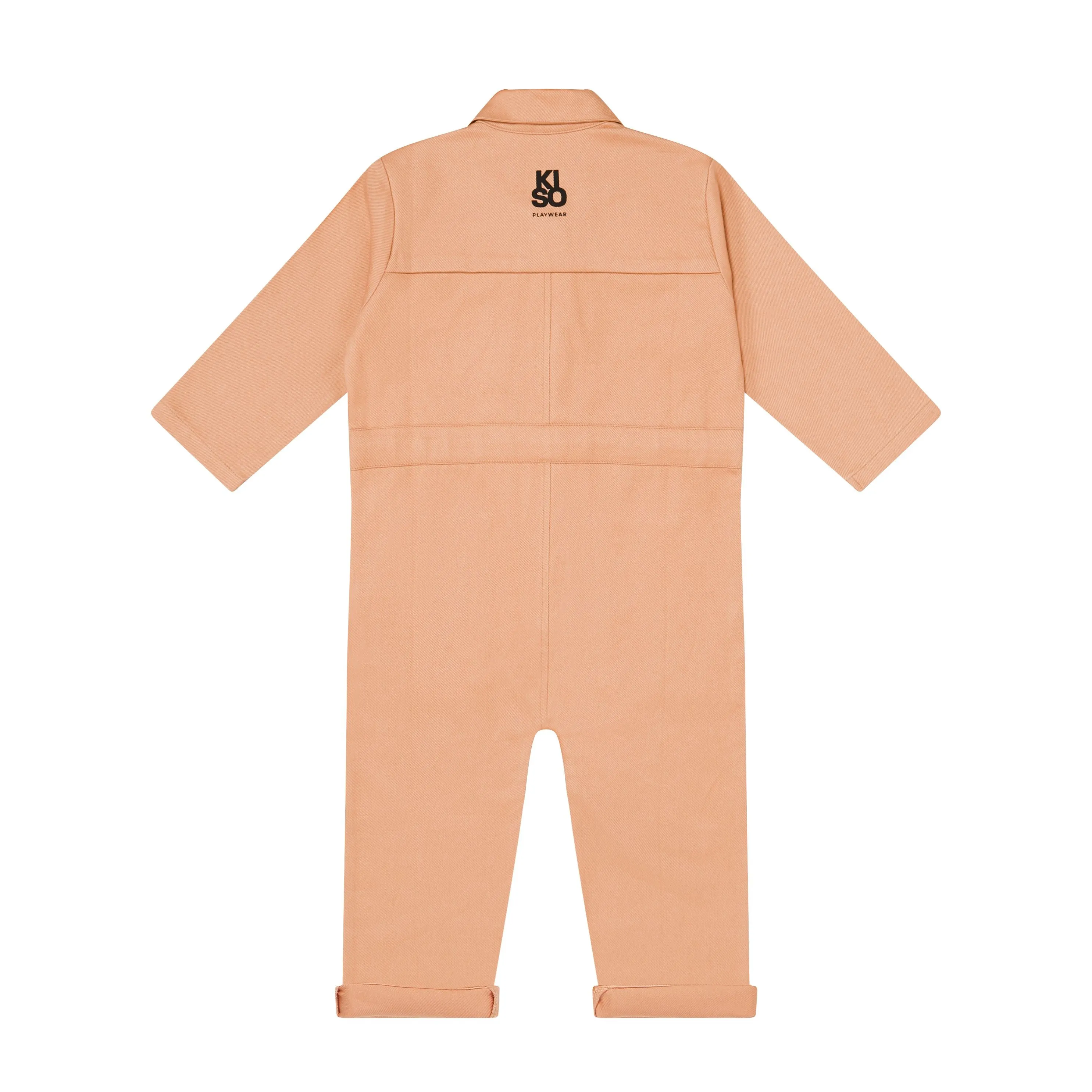 KISO Organic Kids Boilersuit Overalls in Clay