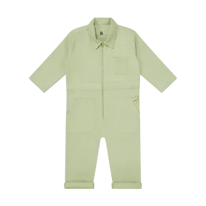 KISO Organic Kids Boilersuit Overalls in Forest