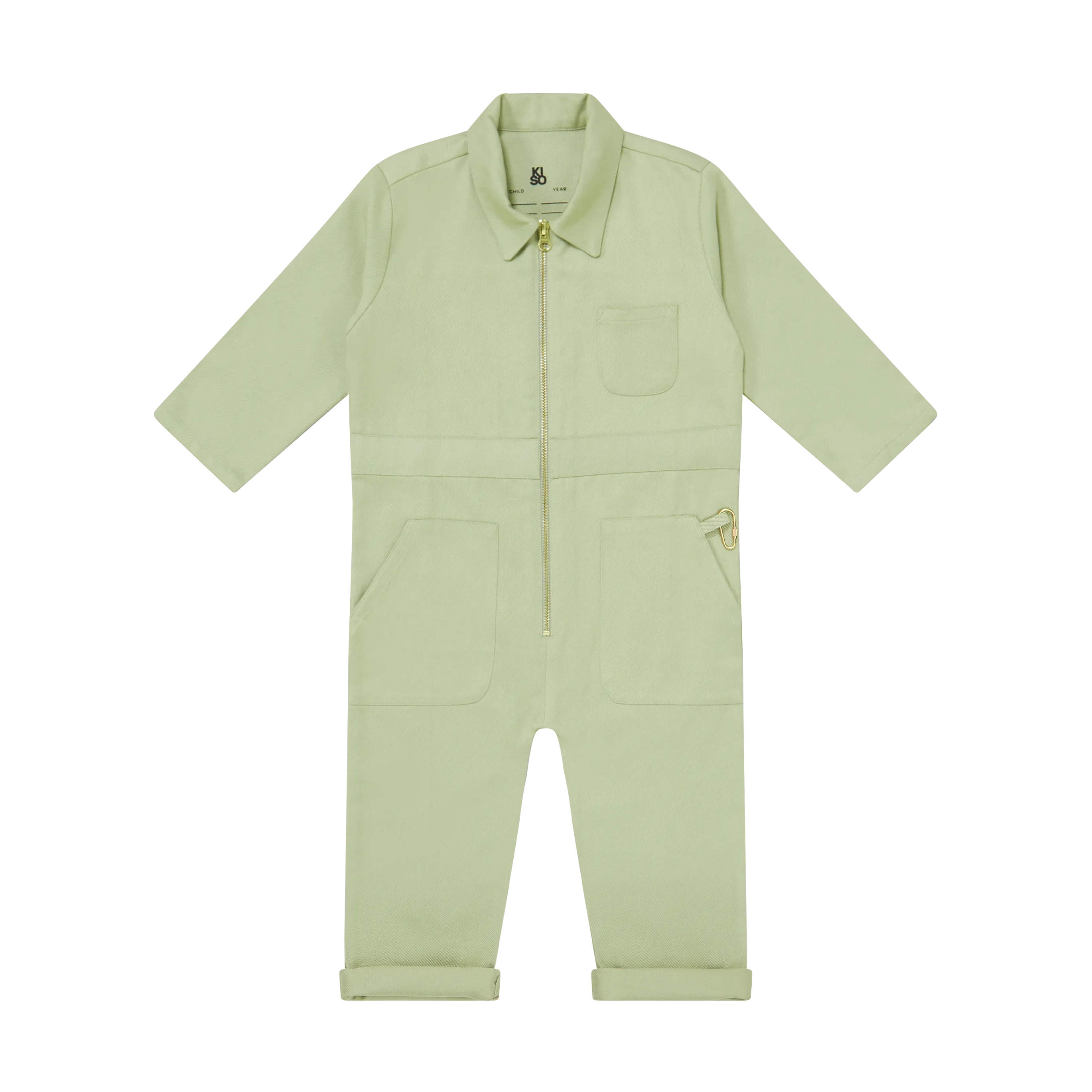 KISO Organic Kids Boilersuit Overalls in Forest