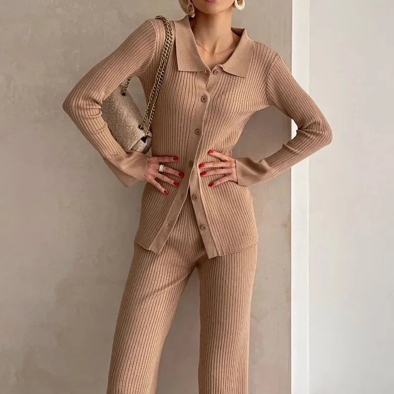 Knitted 2 Piece Women Outifits Sets - Casual Streetwear