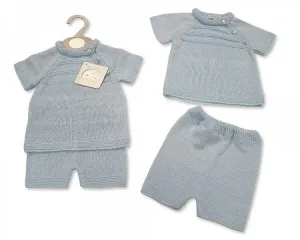 Knitted Baby Boys 2 pcs Set -060 (0-9 Months) Bw-10-060