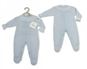 Knitted Baby Boys Long Romper - 924 (0-9 Months) Bw-10-924