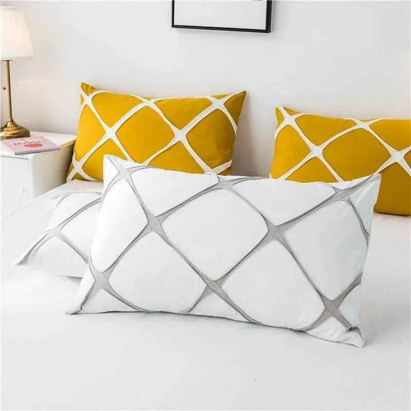 Knitted Box Pattern Duvet Cover Set