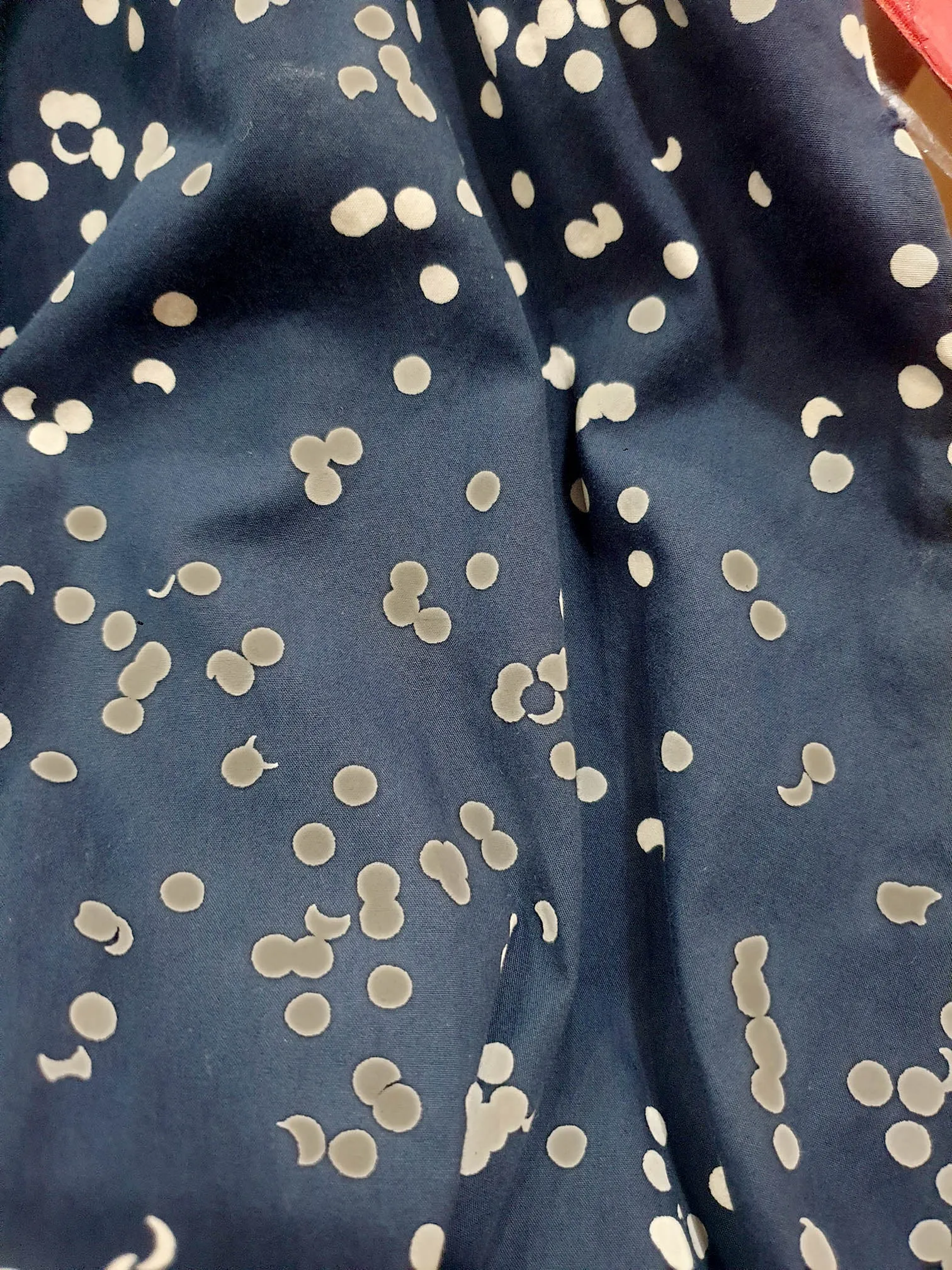Kowtow navy cotton skirt size XXL