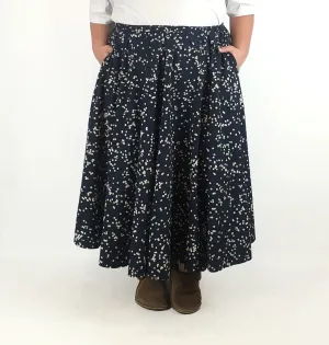 Kowtow navy cotton skirt size XXL