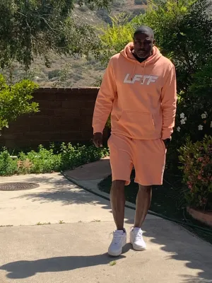 LFTF Embroidered Logo Hoodie Short Set
