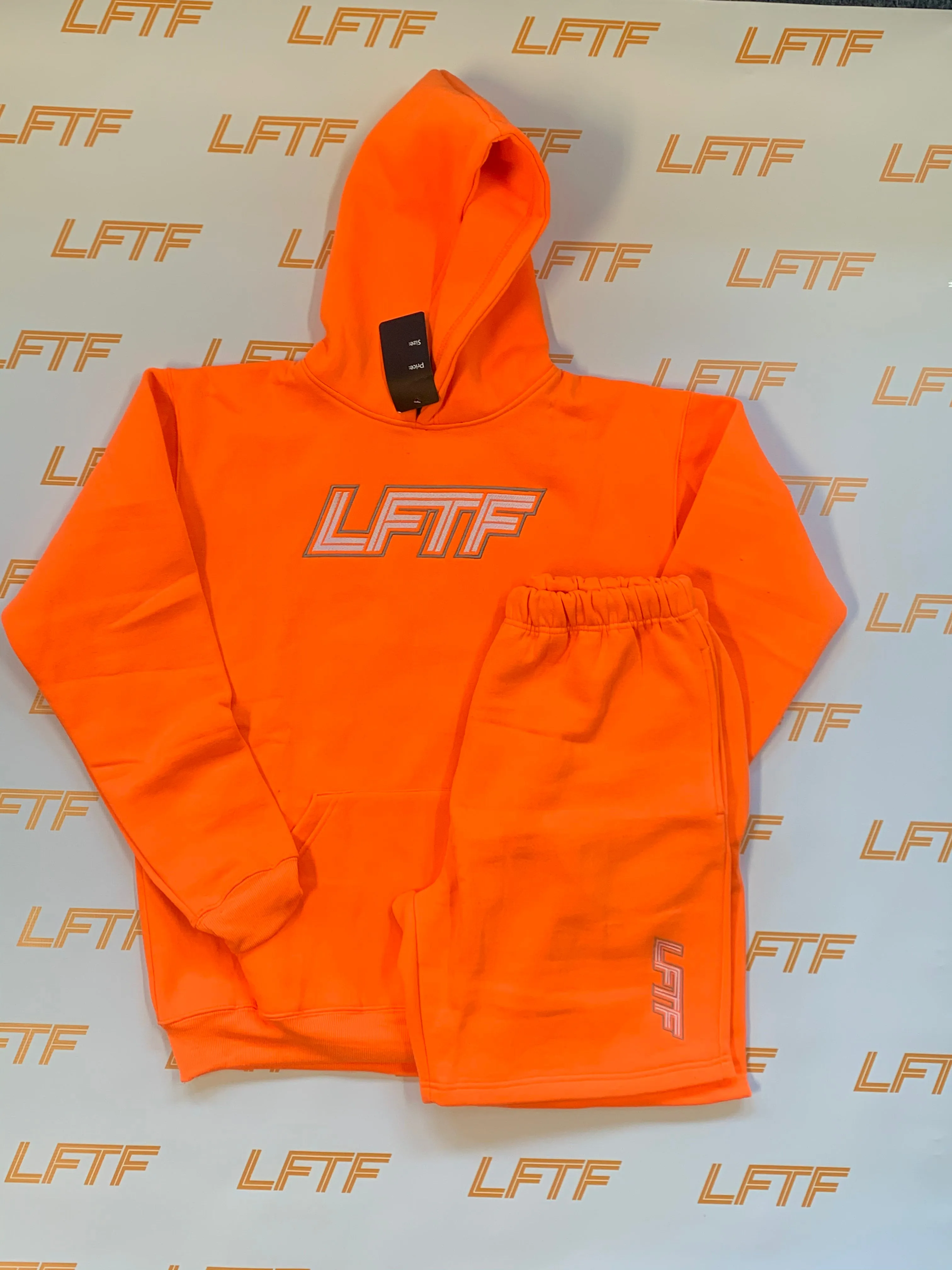 LFTF Embroidered Logo Hoodie Short Set