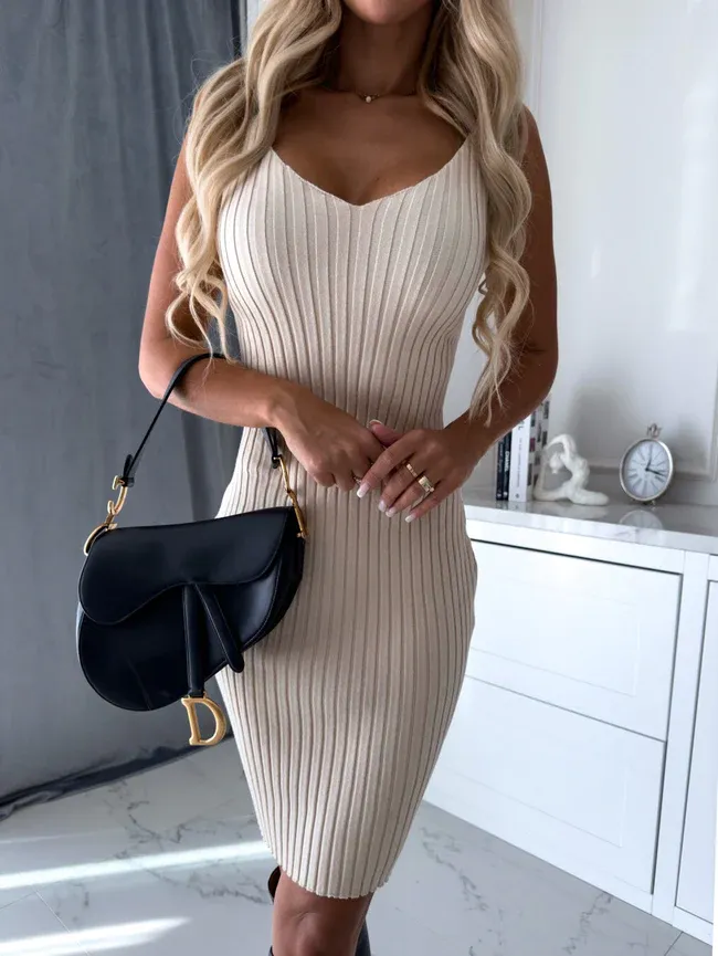 LINDA | ELEGANT SLEEVELESS DRESS SET