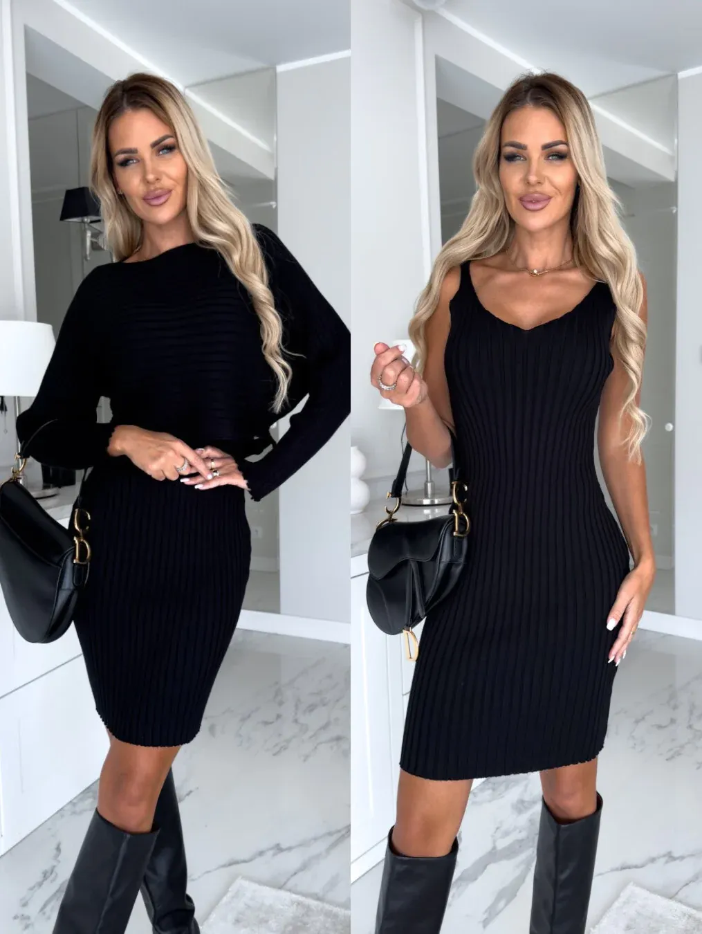 LINDA | ELEGANT SLEEVELESS DRESS SET