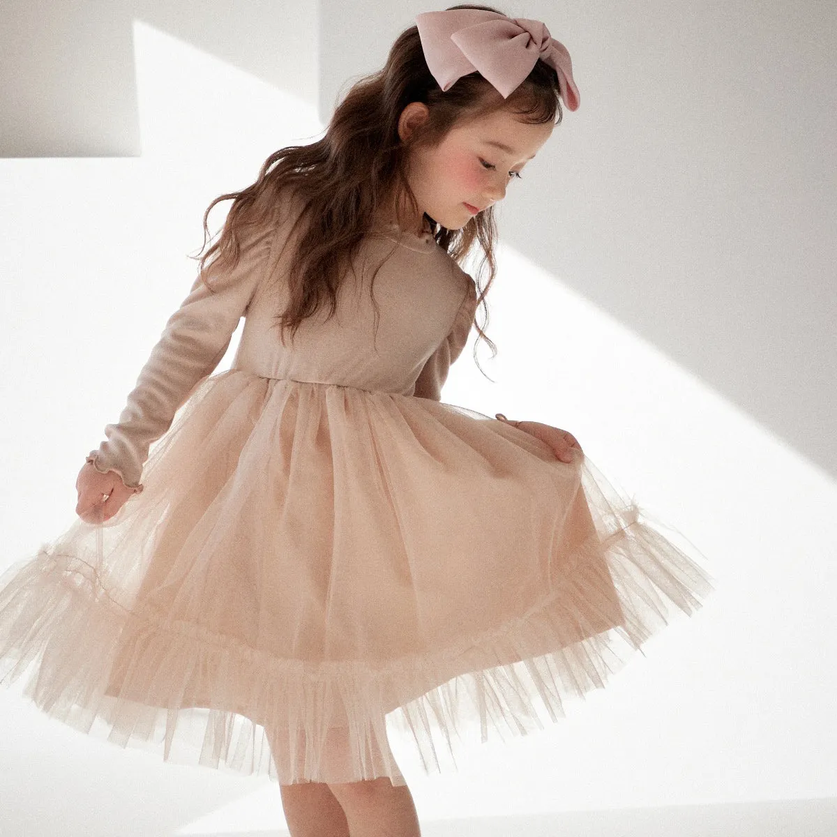LOVE ME DRESS- BEIGE