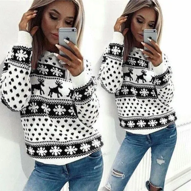 Lucinda Reindeer Pullover Sweater
