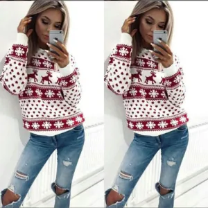 Lucinda Reindeer Pullover Sweater