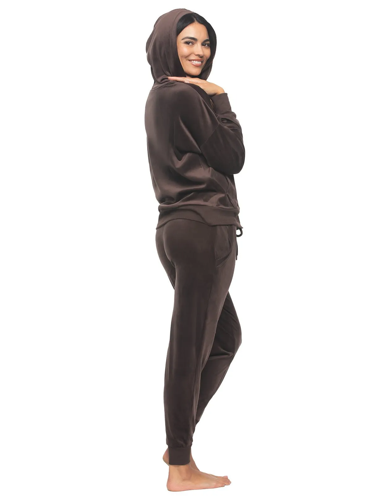 Luxe Velour Zip Hoodie Set