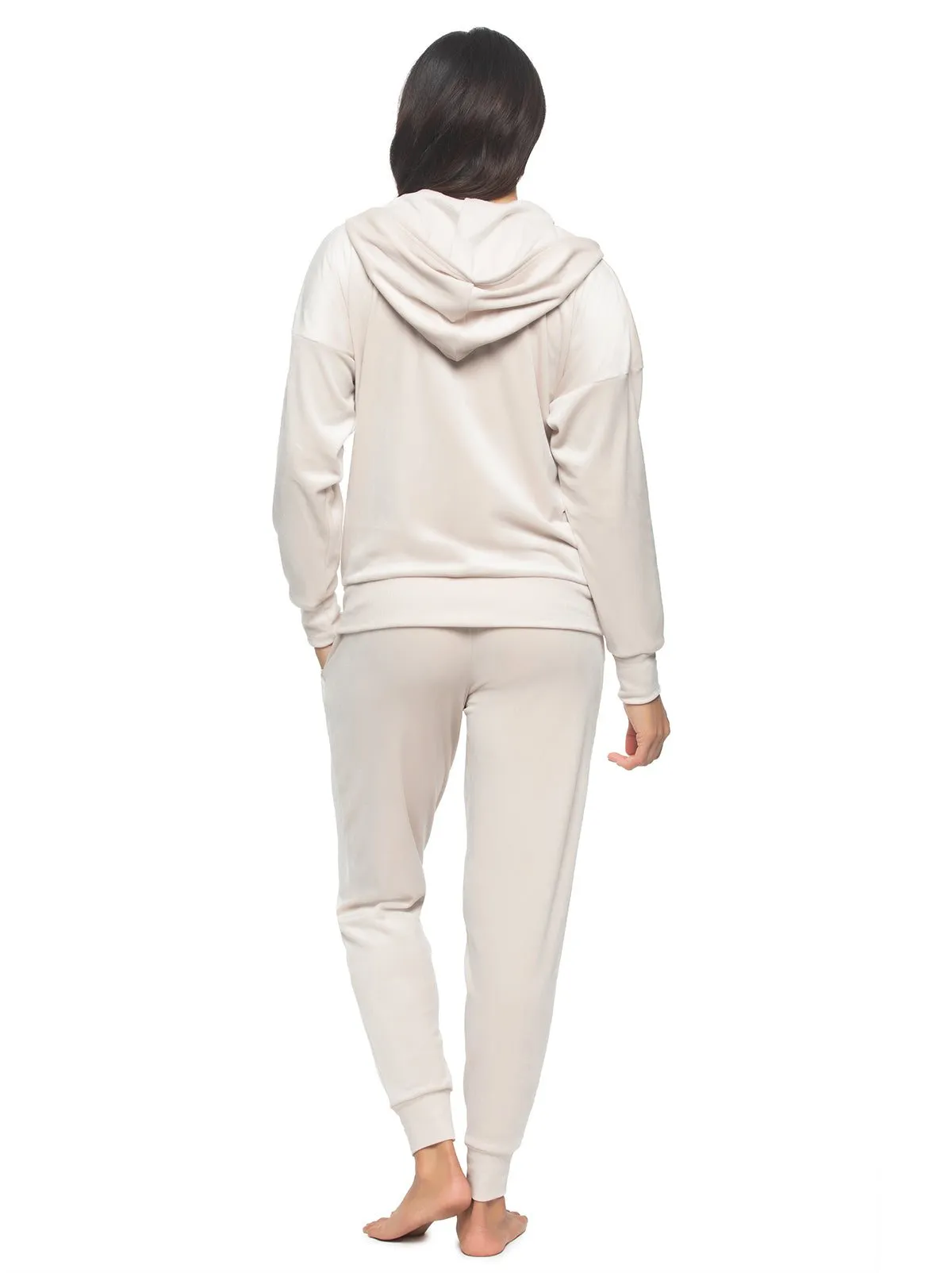 Luxe Velour Zip Hoodie Set