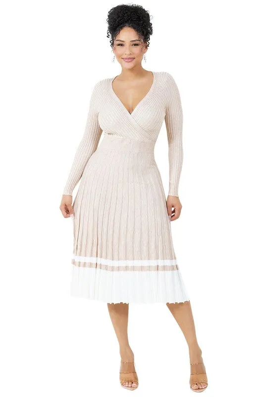 LUXURIOUS LONG MAXI KNIT DRESS
