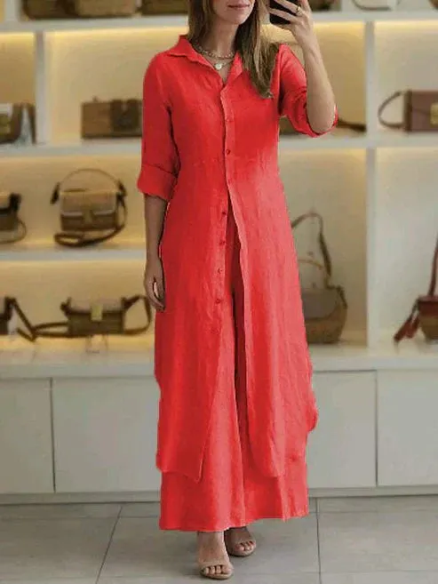 Luz® | Casual cotton and linen set