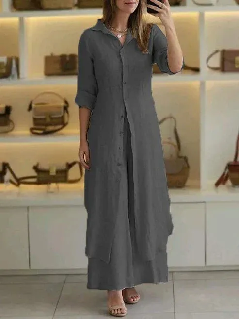 Luz® | Casual cotton and linen set