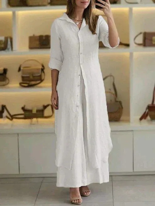 Luz® | Casual cotton and linen set
