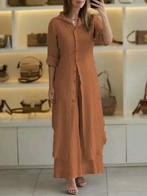 Luz® | Casual cotton and linen set