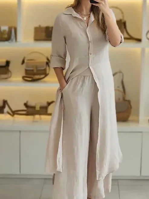 Luz® | Casual cotton and linen set