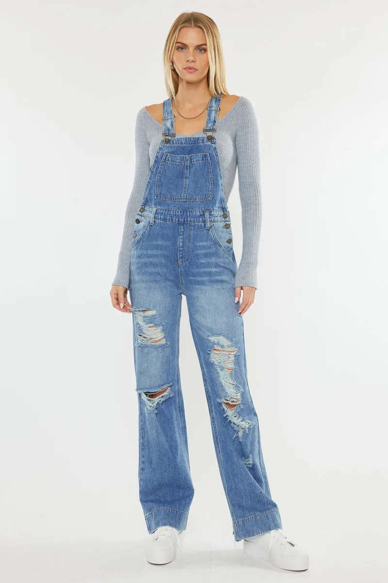 Malibu High Rise Wide Leg Overalls