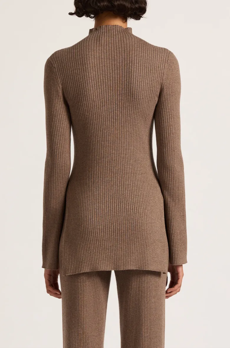 Malo Knit Tunic Mocha